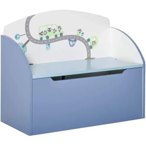 Isabelle & Max Suzan Kids Toy Storage Bench blue 50.0 H x 60.0 W x 30.0 D cm