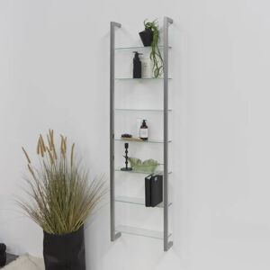 Latitude Run Multimedia Storage Rack gray 172.0 H x 46.0 W x 13.0 D cm