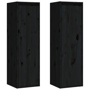 Ebern Designs , 100cm H x 30cm W x 30cm D Gesell Pine Solid Wood Floating Shelf black 100.0 H x 30.0 W x 30.0 D cm
