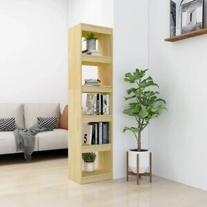 17 Stories Book Cabinet/Room Divider 40X30x167.5 Cm Solid Pinewood brown 167.5 H x 40.0 W x 30.0 D cm