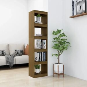 17 Stories Book Cabinet/Room Divider 40X30x167.5 Cm Solid Pinewood brown 167.5 H x 40.0 W x 30.0 D cm