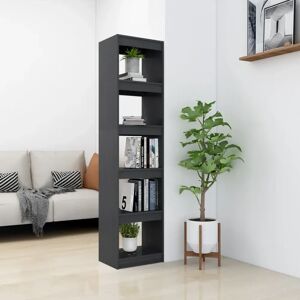 17 Stories Book Cabinet/Room Divider 40X30x167.5 Cm Solid Pinewood gray 167.5 H x 40.0 W x 30.0 D cm