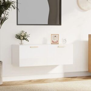 Latitude Run Wall Cabinet Sonoma Oak 100X36.5X35 Cm Engineered Wood white 35.0 H x 100.0 W x 36.5 D cm