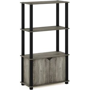 Ebern Designs Dontaz Bookcase gray/black 109.5 H x 59.9 W x 29.0 D cm