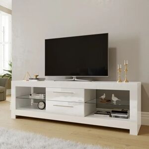 Latitude Run Sondra TV Stand for TVs up to 65'' brown/white 50.0 H cm