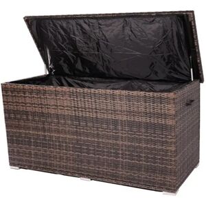 17 Stories 1000 L Wicker Outdoor Storage Box brown 95.0 H x 77.0 W x 170.0 D cm