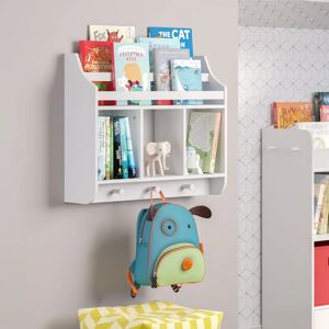 Isabelle & Max Book Nook Kids 51cm Floating Shelf brown/white 51.0 H x 60.0 W x 18.0 D cm