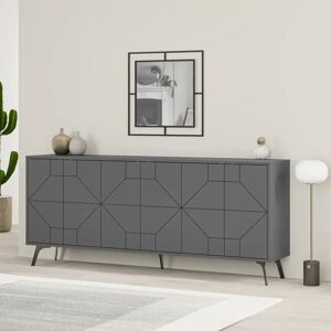 Decortie 183Cm Wide gray 77.4 H x 183.0 W x 35.0 D cm