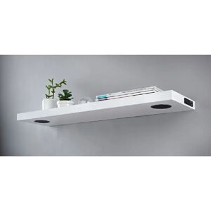 17 Stories Barbaa Floating Shelf brown/white 4.0 H x 80.0 W x 24.0 D cm