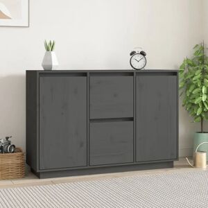 17 Stories Mashala 111 Cm Wide 2 Drawer Solid Wood Server gray 75.0 H x 111.0 W x 34.0 D cm