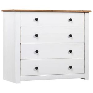 Marlow Home Co. Aaylie 4 Drawer Solid Wood Chest of Drawers white
