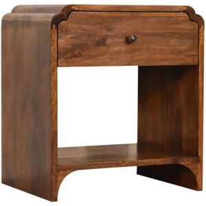 Union Rustic Amory 1 Drawer Beside Table brown 50.0 H x 45.0 W x 35.0 D cm