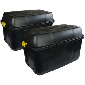 Rebrilliant Plastic Storage Bin black 56.0 H x 52.0 W x 94.0 D cm