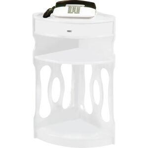 ClassicLiving Corner Telephone Table white 66.0 H x 31.0 D cm