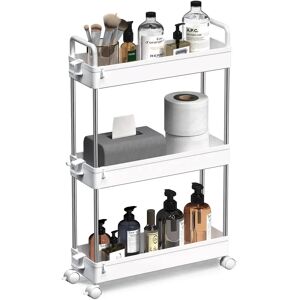 Rebrilliant Taranto Utility Cart white 66.55 H x 40.13 W x 12.95 D cm