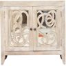 World Menagerie Colletti Shabby Elegance Sideboard brown/white 80.0 H x 80.0 W x 38.0 D cm