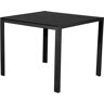 Dakota Fields Aperture Aluminium Dining Table black 75.0 H x 90.0 W x 90.0 D cm