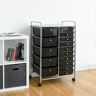 Rebrilliant Creger Utility Cart black 97.0 H x 63.0 W x 39.0 D cm