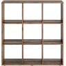 Ebern Designs FMD Standing Shelf with 9 Compartments brown 106.5 H x 104.3 W x 33.0 D cm