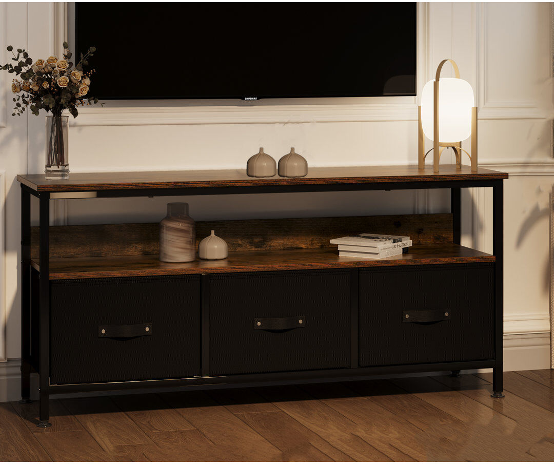 Borough Wharf Tv Stand For Bedroom Small Tv Stand Dresser With Drawers And Shelves 48"