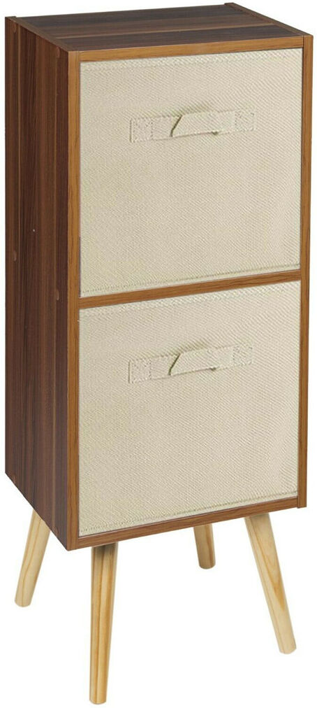 17 Stories Bookcase Teak/Beige/Pine 75cm H X 30cm W X 24cm D