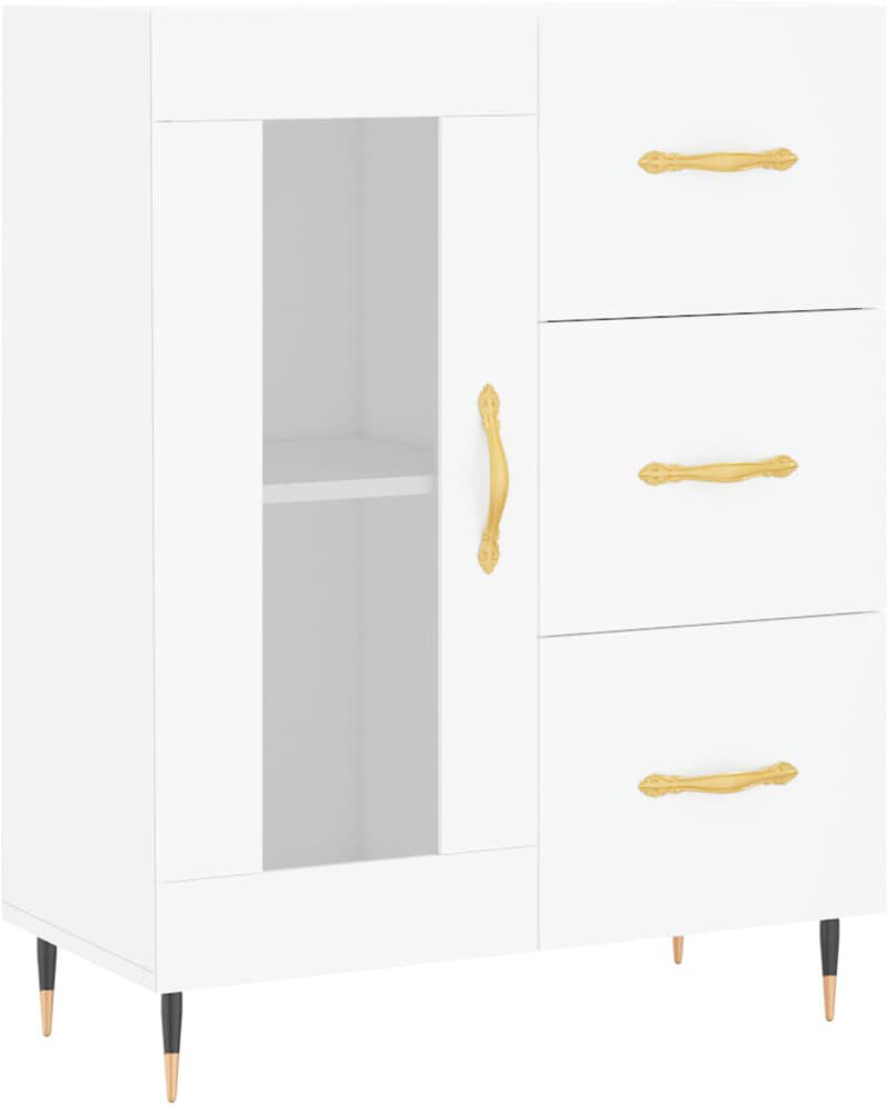 Fairmont Park Roulston 1 Door Cabinet Accent Chest White 90cm H X 69.5cm W X 34cm D