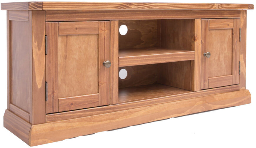 Brambly Cottage Henslee TV Stand for TVs up to 55" Walnut/Antique Brass 55"