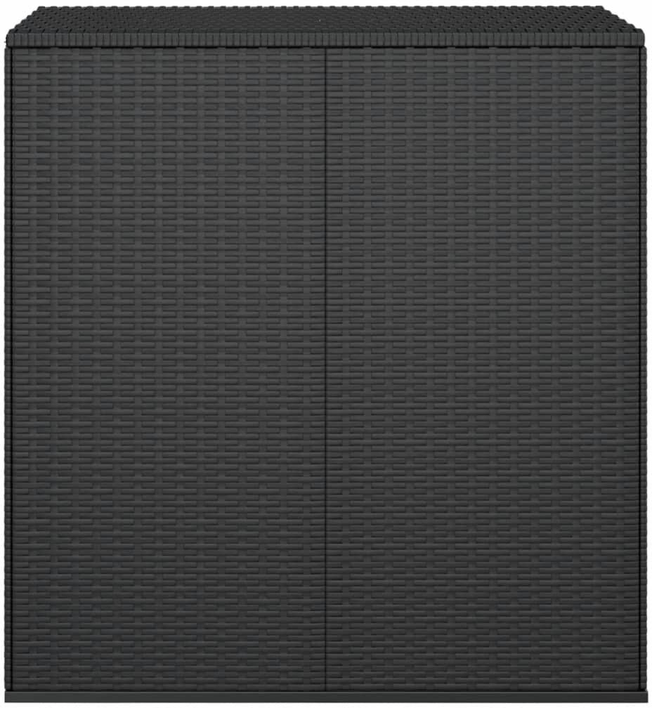 Latitude Run Huckson 0L Gallon Poly Rattan Black 100 x 97.5 x 104 cm