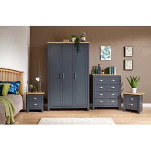 Three Posts Kenneth 4 Piece Bedroom Set blue