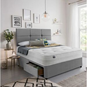 Silentnight Mirapocket Deluxe 1200 Pocketsprung Divan Bed Set gray 66.0 H x 180.0 W cm