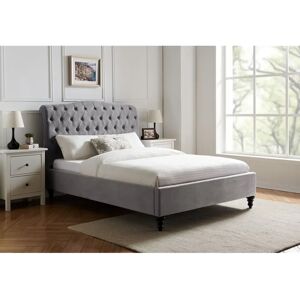 Three Posts Fairfield Upholstered Bed Platform gray/white 123.0 H x 150.0 W x 216.0 D cm