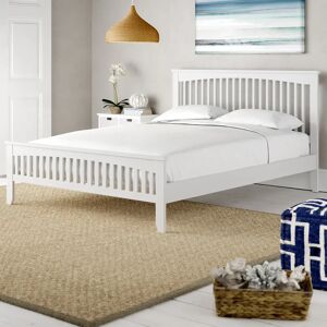 Three Posts Alyn Bed Frame white 100.0 H x 147.0 W x 198.0 D cm