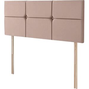 Silentnight Arezzo Velvet Headboard - 7 Colours Available pink 69.0 H x 135.0 W x 8.0 D cm