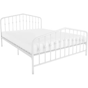 Three Posts Holland Bed Frame white/black 106.7 H x 142.2 W x 195.6 D cm