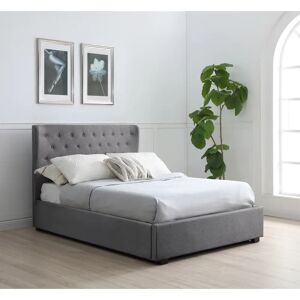 Three Posts Hereford Upholstered Ottoman Bed gray 117.0 H x 159.0 W x 202.0 D cm