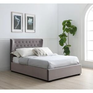 Three Posts Hereford Upholstered Ottoman Bed gray 117.0 H x 146.0 W cm