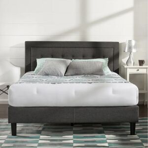 Three Posts Allenwood Button Tufted Upholstered Bed Frame with Headboard 109.0 H x 141.0 W x 201.0 D cm