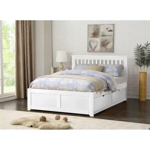 Three Posts Alvan Ottoman Bed white 104.0 H x 148.0 W x 207.0 D cm