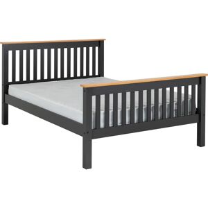 Three Posts Ursina Bed Frame gray/white Kingsize (5')