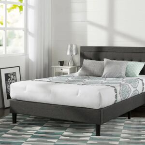 Three Posts Allenwood Button Tufted Upholstered Bed Frame with Headboard 107.0 H x 186.0 W x 200.0 D cm