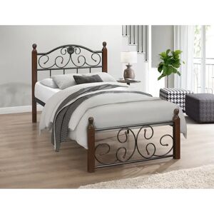 Three Posts Berlinville Bed Frame brown 97.0 H x 122.0 W x 192.0 D cm