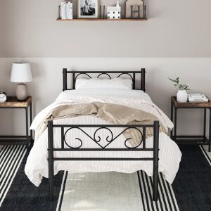 Three Posts Ivyland Bed Frame white 87.0 H x 91.8 W x 198.0 D cm