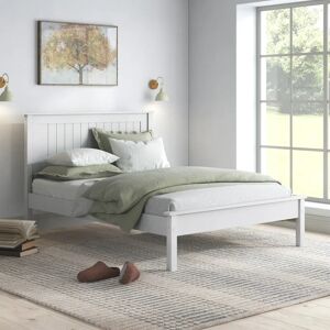 Three Posts Stockdale Bed Frame white/black 110.0 H x 149.0 W x 202.0 D cm