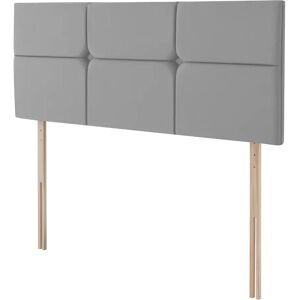 Silentnight Arezzo Velvet Headboard - 7 Colours Available gray 69.0 H x 90.0 W x 8.0 D cm