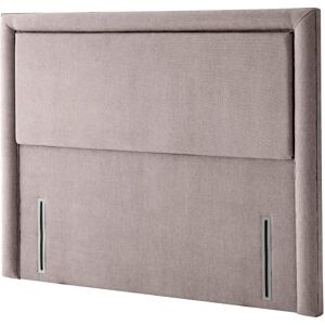 Silentnight Palermo Luxury Velvet Full Height Headboard - Available in 7 colours white/brown 137.0 H x 150.0 W x 8.0 D cm