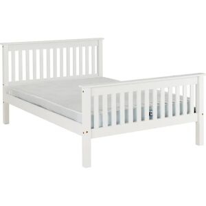 Three Posts Ursina Bed Frame white 102.5 H x 148.0 W x 204.0 D cm