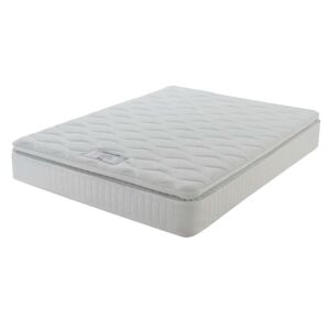Silentnight Layezee Upholstered Bed with Mattress gray 65.0 H x 135.0 W cm