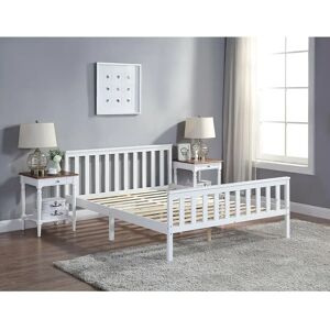 Three Posts Conway Bed Frame brown/white Super King (6')