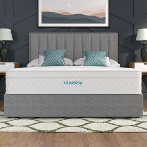 Duvalay Memory Wool Pocket Sprung Hybrid 1000 Soft Mattress Small Double (4')