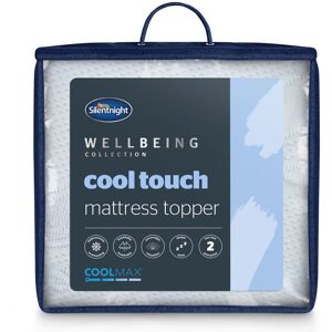Silentnight Wellbeing Cool Touch 8cm Memory Foam Mattress Topper White Super King (6')